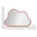 Espejo de pared en forma de nube con marco de terciopelo 90x60cm Cloud Stock