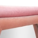 Espejo hexagonal de pared moderno con marco de terciopelo rosa Tony Descueto