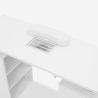 Mesa de manicura para esteticista con aspirador, ruedas, 3 cajones color blanco Mango Catálogo