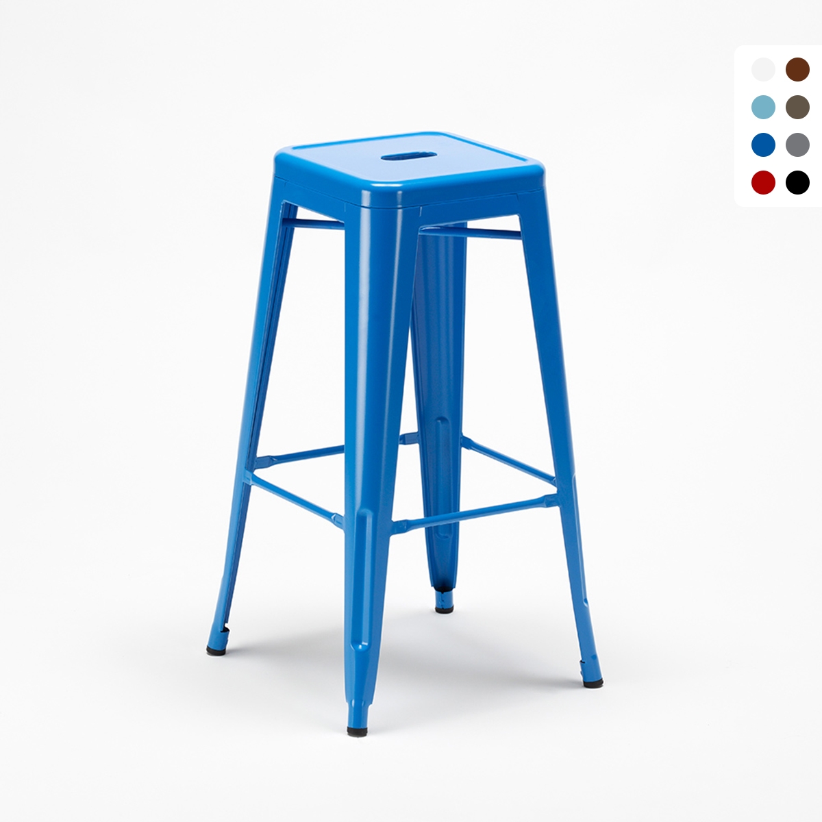 taburete de bar estilo industrial con reposapiés steel up Promoción taburete de bar estilo industrial con reposapiés steel up Promoción