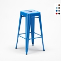 taburete de bar estilo industrial con reposapiés steel up Promoción