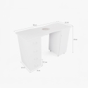 Mesa para manicura y reconstrucción de uñas con aspiradora y cajonera Tone 