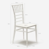 Stock 20 Silla Blanca Vintage para Catering Bares Restaurantes y Cocinas Características