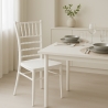 Stock 20 Silla Blanca Vintage para Catering Bares Restaurantes y Cocinas Catálogo