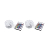 Set de 2 focos LED impermeables con control remoto Ø 6,9x2,8 cm Virel Promoción