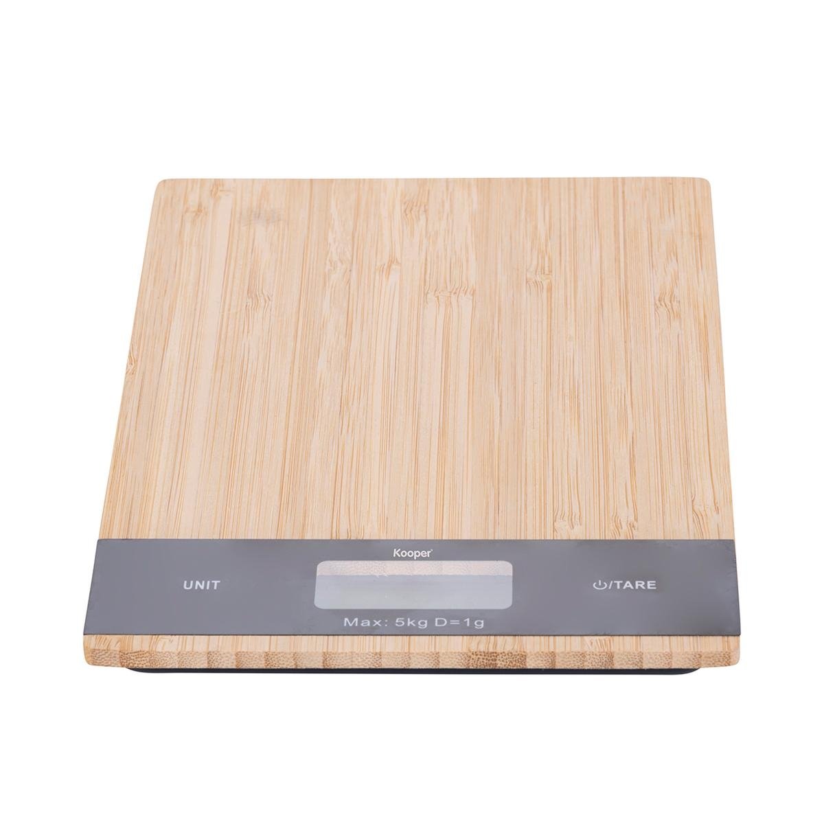 Báscula de cocina digital de bambú 15,5x22,5x2,4 Paxel Promoción Báscula de cocina digital de bambú 15,5x22,5x2,4 Paxel Promoción