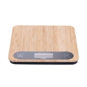 Báscula de cocina digital de bambú 20,5x20,5x2,75 cm Paxel Promoción