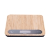 Báscula de cocina digital de bambú 20,5x20,5x2,75 cm Paxel Promoción