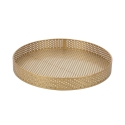 Mesa redonda plegable de hierro forjado negra Kelto Stock
