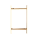 Mesa de hierro plegable con 2 estantes de rejilla de Viena Murea Modelo