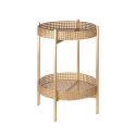Mesa de hierro plegable con 2 estantes de rejilla de Viena Murea Características