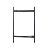 Mesa de hierro con 2 estantes de rejilla plegable Zinek Stock