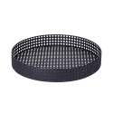 Mesa de hierro con 2 estantes de rejilla plegable Zinek Venta
