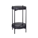 Mesa de hierro con 2 estantes de rejilla plegable Zinek Elección