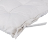 Cojín para silla 40x40 cm acolchado e impermeable Tavun Medidas