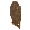 Mesa octogonal plegable de acacia con orificio para sombrilla Bali Rebajas