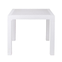 Mesa cuadrada de exterior de plástico efecto ratán 80x80 cm Varnu Stock