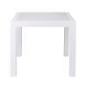 Mesa cuadrada de exterior de plástico efecto ratán 80x80 cm Varnu Stock