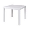Mesa cuadrada de exterior de plástico efecto ratán 80x80 cm Varnu Características