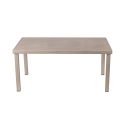 Mesa de jardín exterior + 6 sillas de aluminio con cojines Ibiza Rebajas