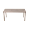 Mesa de jardín exterior + 6 sillas de aluminio con cojines Ibiza Rebajas
