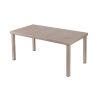 Mesa de jardín exterior + 6 sillas de aluminio con cojines Ibiza Descueto