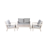 Set de jardín con sofá, mesa y 2 sillones con cojines Ibiza Oferta