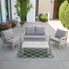 Set de jardín con sofá, mesa y 2 sillones con cojines Ibiza Venta
