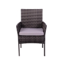 Conjunto de jardín en ratán con sofá, 2 sillones y mesa con tapa de vidrio Rodi Rebajas