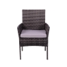 Conjunto de jardín en ratán con sofá, 2 sillones y mesa con tapa de vidrio Rodi Rebajas