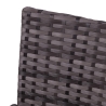 Conjunto de jardín en ratán con sofá, 2 sillones y mesa con tapa de vidrio Rodi Descueto