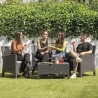 Conjunto de jardín sofá 2 plazas sillones mesa efecto ratán Malaga Venta