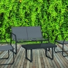 Set de jardín 4 plazas con mesa de vidrio Saint Tropez Oferta