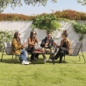 Set de jardín 4 plazas con mesa de vidrio Saint Tropez Venta