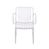 Silla de exterior con reposabrazos diseño moderno apilable Lamua Modelo