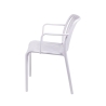 Silla de exterior con reposabrazos diseño moderno apilable Lamua Descueto