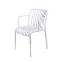 Silla de exterior con reposabrazos diseño moderno apilable Lamua Características