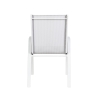 Silla moderna de jardín exterior con apoyabrazos Kirel Medidas
