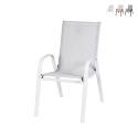 Silla moderna de jardín exterior con apoyabrazos Kirel Oferta