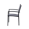 Silla de jardín exterior en aluminio con reposabrazos Tropea Stock