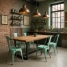 sillas de diseño industrial de metal shabby chic vintage estilo steel old Rebajas