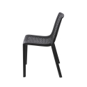 Silla de exterior para jardín de polipropileno diseño calado Magic Descueto