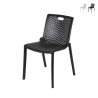 Silla de exterior para jardín de polipropileno diseño calado Magic Promoción