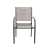 Silla de jardín exterior con brazos diseño moderno apilable Hawaii Descueto