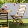 Silla de jardín plegable de madera de acacia Bali Venta