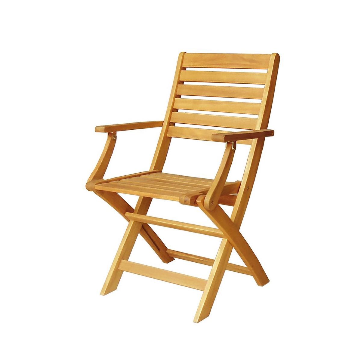 Silla plegable para interior y exterior con reposabrazos, madera de acacia Bali Promoción Silla plegable para interior y exterior con reposabrazos, madera de acacia Bali Promoción