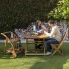 Silla plegable de madera para interior y exterior Bali Rebajas