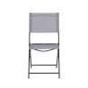 Silla plegable de exterior con estructura de hierro y poliéster PVC Maratea Descueto