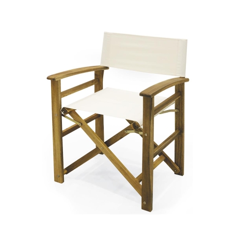 Silla de director plegable madera de acacia poliéster Bali Promoción