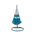 Silla mecedora de acero con cojín acolchado Nirel Venta
